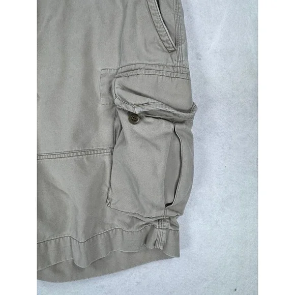 Polo Ralph Lauren Mens Cargo Shorts Size 48 Tan Khaki Cotton Classic Polo Chino - Picture 3 of 12